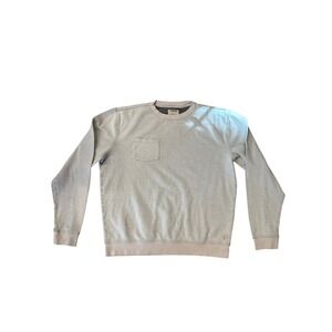 Linksoul Mens Crewneck Pullover Sweatshirt Light grey‎ Pocket Size L